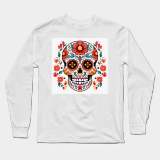 Day of the Dead Sugar Skull 15 Long Sleeve T-Shirt